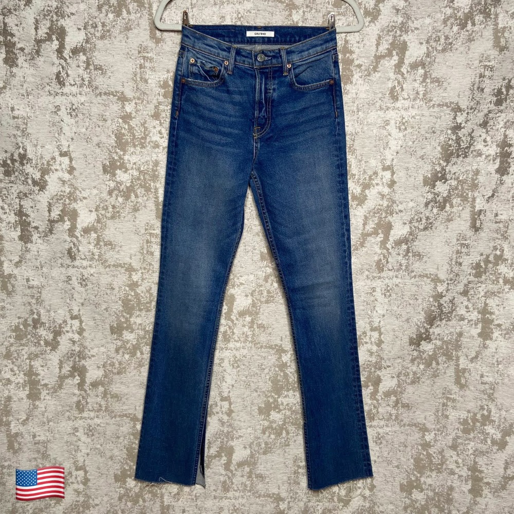 GRLFRND Addison High Rise Split Boot Jeans in Beginners Luck